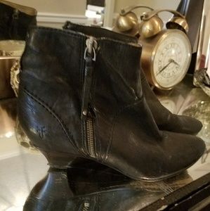 Black frye booties